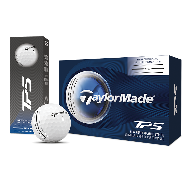 TaylorMade TP5 Perfromance Stripe 6-Pack Golf Balls