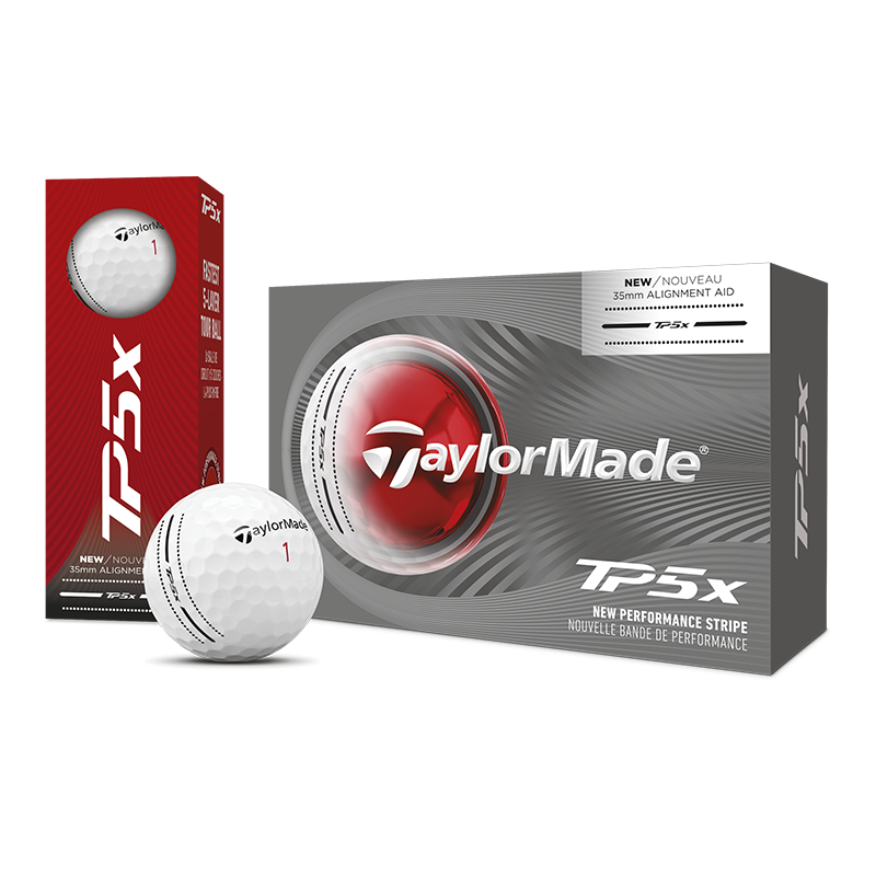TaylorMade TP5x Performance Stripe 6-Pack Golf Balls